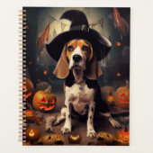 ハロウィンのビーグルのかぼちゃの怖い顔 プランナー手帳 (正面)
