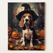 ハロウィンのビーグルのかぼちゃの怖い顔 プランナー手帳 (裏面)