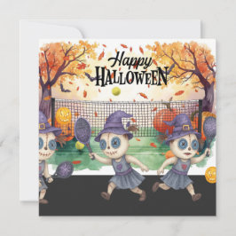 ハロウィンのピックルボールプレイヤーパーティー シーズンカード