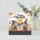 ハロウィンのピックルボールプレイヤーパーティー シーズンカード (スタンド正面)