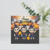 ハロウィンのピックルボールプレイヤーパーティー シーズンカード (スタンド正面)