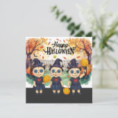 ハロウィンのピックルボールプレイヤーパーティー シーズンカード (スタンド正面)