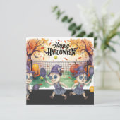 ハロウィンのピックルボールプレーヤーパーティー シーズンカード (スタンド正面)