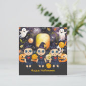 ハロウィンのピックルボールプレーヤーパーティー シーズンカード (スタンド正面)