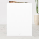 ハロウィンのピレネー犬とカボチャの怖いデザイン カード (裏面)