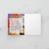 ハロウィンのピーナッツバターのクッキーのポップ カード (内部)