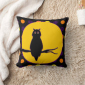 ハロウィンのフクロウ クッション (ブランケット)