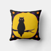 ハロウィンのフクロウ クッション (裏面)