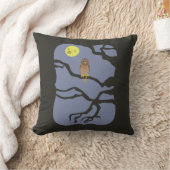 ハロウィンのフクロウ クッション (ブランケット)