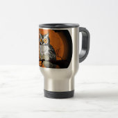 ハロウィンのフクロウ トラベルマグ (正面右)