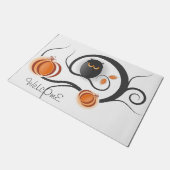 ハロウィンのフクロウ ドアマット (アングル)