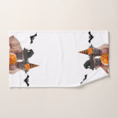 ハロウィンのフレンチ・ブルドッグ犬の浴室タオルセット バスタオルセット (ハンドタオル)