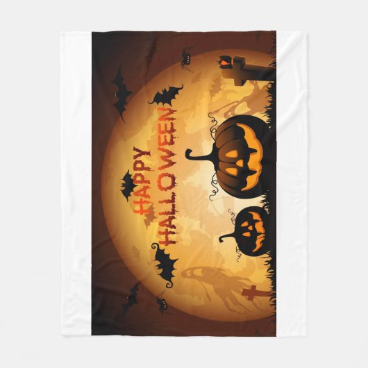 ハロウィンのブランケット フリースブランケット (正面)