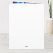 ハロウィンのブルーヒーラーとカボチャの怖い カード (裏面)