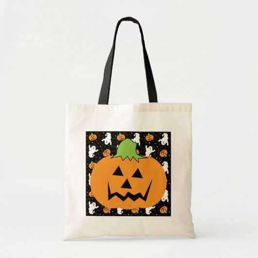 ハロウィンのブーイングのバッグ トートバッグ (正面)