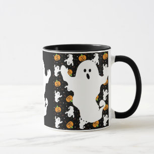ハロウィンのブーイングのマグ マグカップ
