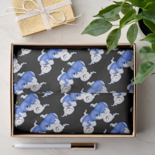 ハロウィンのブーイングの幽霊はティッシュペーパーをタイルを張りました 薄葉紙 (ギフト)