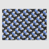 ハロウィンのブーイングの幽霊はティッシュペーパーをタイルを張りました 薄葉紙 (正面)