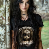 ハロウィンのブードゥー人形幽霊のよく出る Tシャツ