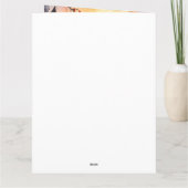 ハロウィンのプードルとカボチャの怖いデザイン カード (裏面)