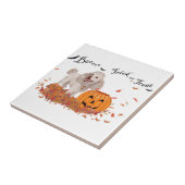 ハロウィンのプードル タイル (側面)