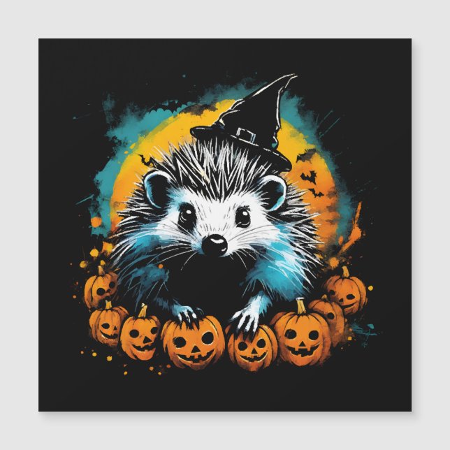 ハロウィンのヘビホッグとカボチャがかわいい (正面)