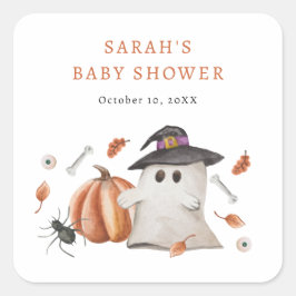 ハロウィンのベイビーシャワー スクエアシール