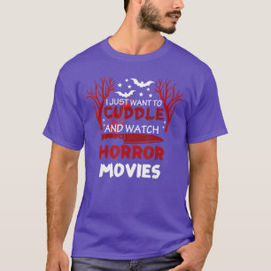 ハロウィンのホラー映画を見て寄り添いたい Tシャツ