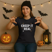 ハロウィンのホワイトスパイダーパン Tシャツ