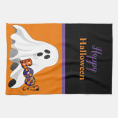 ハロウィンのホーム装飾 キッチンタオル (横)