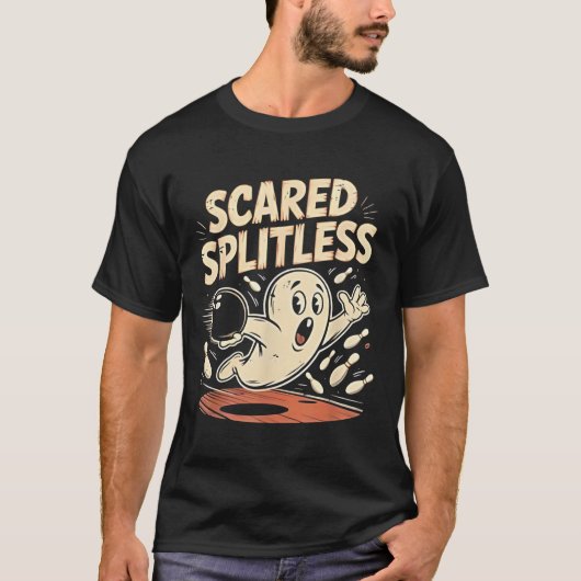 ハロウィンのボウリング楽しすぎデザイン Tシャツ (正面)