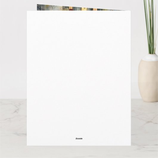 ハロウィンのボーダーコリーとカボチャの怖いデザイン カード (裏面)