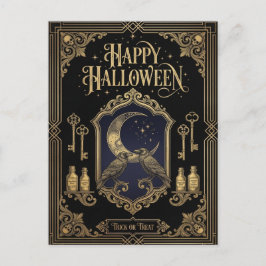 ハロウィンのポストカード ポストカード