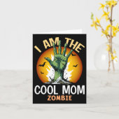 ハロウィンのマママチクールングゾンビの衣装 カード (黄色い花)