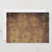 ハロウィンのミイラモンスターのピークアブー 招待状 (裏面)