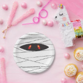 ハロウィンのミイラ ペーパープレート (パーティー)