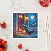 ハロウィンのムカデのトリック・オア・トリート スタンダードカクテルナプキン (インサイチュ)
