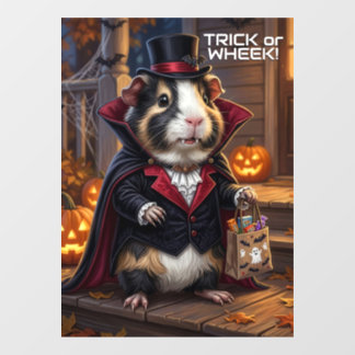 ハロウィンのモルモット、猫のコスチューム トリック オア ウィーク! ウィンドウサイン
