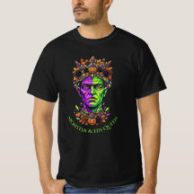 ハロウィンのモンスターとその女王のカスタムTシャツ