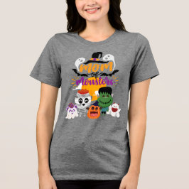 ハロウィンのモンスターの母Tシャツ トライブレンドTシャツ