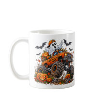 ハロウィンのモンスタートラック パンプキンゴーストドライバー 楽しい