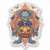 ハロウィンのモンスター シール (正面)