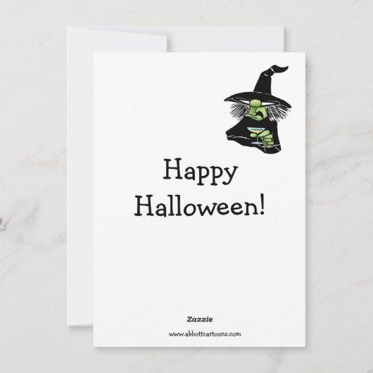 ハロウィンのユーモアが溢れるグリーティングカード シーズンカード (裏面)