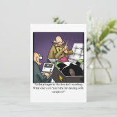 ハロウィンのユーモアが溢れるグリーティングカード シーズンカード (スタンド正面)