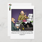 ハロウィンのユーモアが溢れるグリーティングカード シーズンカード (正面/裏面)