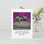 ハロウィンのユーモア満載のパーティー招待状 招待状 (スタンド正面)