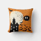ハロウィンのユーモラスな怖さ クッション (正面)