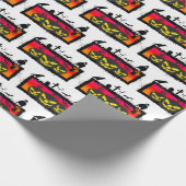 ハロウィンのラッピング紙（白い背景） ラッピングペーパー (角)