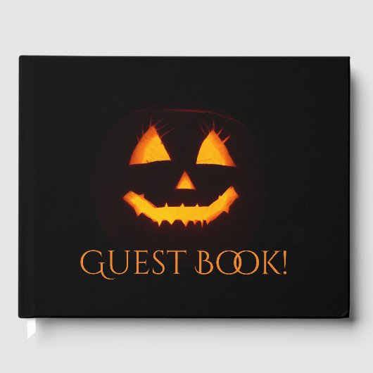 ハロウィンのランタン ゲストブック (正面)