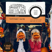 ハロウィンのロゴモダンビジネスのトランクまたは処理 横断幕
